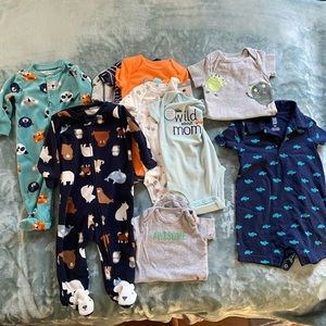 10 onesie piece bundle. NWT/like new